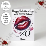 A5 or A4 Personalised Card - Happy Val..