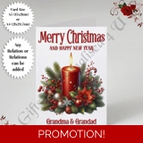 A5 or A4 Personalised Card - Merry Chr..