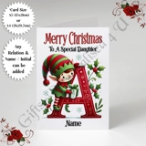 A5 or A4 Personalised Card - Merry Chr..