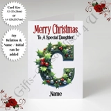 A5 or A4 Personalised Card - Merry Chr..