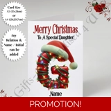 A5 or A4 Personalised Card - Merry Chr.. A5 or A4 Personalised Card - Merry Chr..