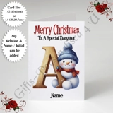 A5 or A4 Personalised Card - Merry Chr..