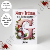 A5 or A4 Personalised Card - Merry Chr..