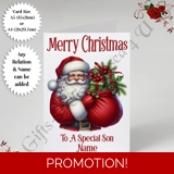 A5 or A4 Personalised Card - Happy Chr.. A5 or A4 Personalised Card - Happy Chr..