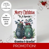 A5 or A4 Personalised Card - Merry Chr..