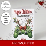 A5 or A4 Personalised Card - Happy Chr.. A5 or A4 Personalised Card - Happy Chr..