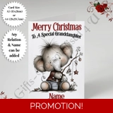 A5 or A4 Personalised Card - Merry Chr..