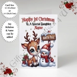 A5 or A4 Personalised Card - Baby - Ha..