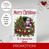 A5 or A4 Personalised Card - Happy Chr.. A5 or A4 Personalised Card - Happy Chr..