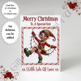 A5 or A4 Personalised Card - Merry Chr.. A5 or A4 Personalised Card - Merry Chr..