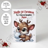 A5 or A4 Personalised Card - Baby - Ha..