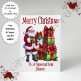A5 or A4 Personalised Card - Happy Chr..
