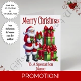 A5 or A4 Personalised Card - Happy Chr.. A5 or A4 Personalised Card - Happy Chr..