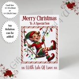 A5 or A4 Personalised Card - Merry Chr.. A5 or A4 Personalised Card - Merry Chr..