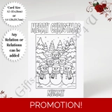 A5 or A4 Personalised Card - Colouring..