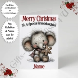 A5 or A4 Personalised Card - Merry Chr..