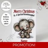 A5 or A4 Personalised Card - Merry Chr..