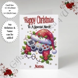 A5 or A4 Personalised Card - Happy Chr.. A5 or A4 Personalised Card - Happy Chr..