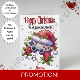 A5 or A4 Personalised Card - Happy Chr.. A5 or A4 Personalised Card - Happy Chr..