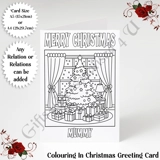 A5 or A4 Personalised Card - Colouring.. A5 or A4 Personalised Card - Colouring..
