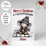 A5 or A4 Personalised Card - Merry Chr..
