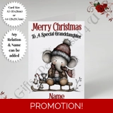 A5 or A4 Personalised Card - Merry Chr..