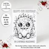 A5 or A4 Personalised Greeting Card - ..