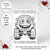 A5 or A4 Personalised Card - Colour In..