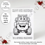 A5 or A4 Personalised Card - Colour In..