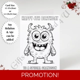 A5 or A4 Personalised Greeting Card - .. A5 or A4 Personalised Greeting Card - ..
