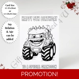 A5 or A4 Personalised Card - Colour In..