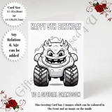 A5 or A4 Personalised Card - Colour In..