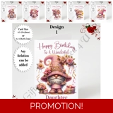 A5 or A4 Personalised Greeting Card - .. A5 or A4 Personalised Greeting Card - ..