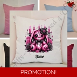 Personalised 16″ Cushion - Gothic Bunn..