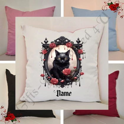 Personalised 16″ Cushion - Gothic - Name - Design 1 Personalised 16″ Cushion - Gothic - Name - Design 1
