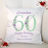 Personalised 18″ Cushion – Special Age..