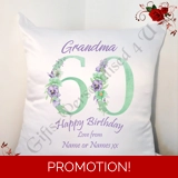 Personalised 18″ Cushion – Special Age..
