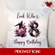 Personalised 18″ Cushion – Happy B..