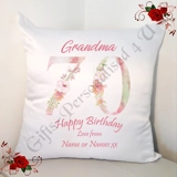 Personalised 18″ Cushion – Special Age..