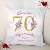 Personalised 18″ Cushion – Special Age..