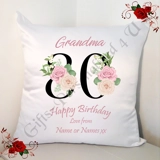 Personalised 18″ Cushion – Special Age..