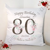 Personalised 18″ Cushion – Special Age..