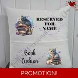 Personalised 16″ Pocket Cushion - Book..