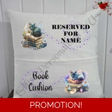 Personalised 16″ Pocket Cushion - Book..