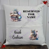 Personalised 16″ Pocket Cushion - Book.. Personalised 16″ Pocket Cushion - Book..