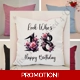 Personalised 16″ Cushion - Happy B..