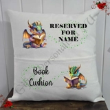 Personalised 16″ Pocket Cushion - Book.. Personalised 16″ Pocket Cushion - Book..