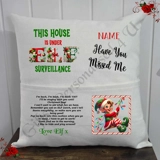 Personalised 16″ Pocket Cushion - Chri..