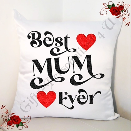 Designed 18" Cushion - Best MUM Ever - Design 1