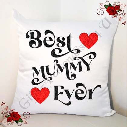 Designed 18" Cushion - Best MUMMY Ever - Design 4